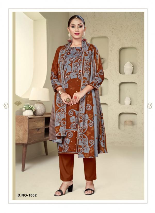 SAT Pashmina Shwal Suit Vol-15 – Dress Material